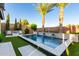 Inviting rectangular pool with water features at 16611 S 9Th St, Phoenix, AZ 85048