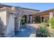 Elegant community entrance featuring a fountain and pergola at 20660 N 40Th St # 2140, Phoenix, AZ 85050