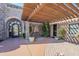 Inviting front entrance with stonework, fountain, and pergola at 20660 N 40Th St # 2140, Phoenix, AZ 85050