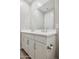 Double sink bathroom vanity with modern fixtures at 21047 N 58Th Way, Phoenix, AZ 85054