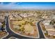 Aerial view showcasing Liberty Park's expansive green space and neighborhood at 22413 N 101St Ave, Peoria, AZ 85383