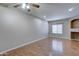 Spacious living room with hardwood floors and built-ins at 225 W 1St St # 118, Mesa, AZ 85201