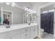 Modern bathroom with double vanity and updated fixtures at 2346 S Banning St, Gilbert, AZ 85295