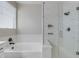 Clean bathroom with a bathtub and a separate walk-in shower at 2346 S Banning St, Gilbert, AZ 85295