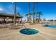 Community spa and pool area with covered seating at 26602 S Nicklaus Dr, Sun Lakes, AZ 85248