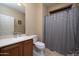 Clean bathroom with shower/tub combo and updated vanity at 27060 W Ross Ave, Buckeye, AZ 85396