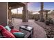 Relaxing patio with seating area at 27627 N 168Th St, Rio Verde, AZ 85263