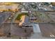 Aerial view of house, pool, and horse facilities at 30964 N Grace Ln, Queen Creek, AZ 85144