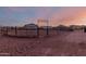 Spacious horse corral with sturdy metal fencing at 30964 N Grace Ln, Queen Creek, AZ 85144