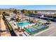 Community pool, pickleball courts, and ample parking at 3270 S Goldfield Rd # 514, Apache Junction, AZ 85119