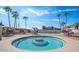 Round community spa with surrounding patio at 3270 S Goldfield Rd # 514, Apache Junction, AZ 85119