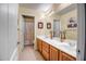 Bathroom with double sinks and updated vanity at 339 E Horseshoe Ave, Gilbert, AZ 85296