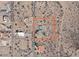 Aerial lot view showing property boundaries and surrounding desert landscape at 34157 N Mirage Ct, San Tan Valley, AZ 85144