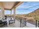 Spacious patio with seating area and mountain views at 34157 N Mirage Ct, San Tan Valley, AZ 85144