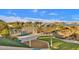 Elevated pathway overlooking park and lake at 3432 E Alfalfa Dr, Gilbert, AZ 85298