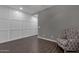 Sitting area with gray walls and patterned chair at 3432 E Alfalfa Dr, Gilbert, AZ 85298