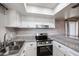 Modern kitchen with stainless steel appliances and granite counters at 4050 E Cactus Rd # 201, Phoenix, AZ 85032