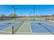 Well-lit pickleball courts with ample space at 40901 N Courage Trl, Anthem, AZ 85086