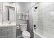 Clean bathroom, featuring a shower/tub combo and grey vanity at 4229 N 32Nd Ave, Phoenix, AZ 85017