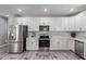 Modern kitchen with white cabinets and stainless steel appliances at 4229 N 32Nd Ave, Phoenix, AZ 85017