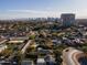 Wide aerial view of the property and the surrounding cityscape at 45 E Woodward Dr, Phoenix, AZ 85004