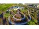 Community walkway with circular path and landscaping at 4931 E Village Dr, Scottsdale, AZ 85254