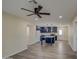 Modern kitchen with navy blue cabinets, quartz countertops, and stainless steel appliances at 5538 N 63Rd Ave, Glendale, AZ 85301