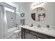 Clean and functional bathroom with a shower-tub combination and modern vanity at 7009 E Acoma Dr # 1004, Scottsdale, AZ 85254