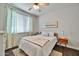 Bright bedroom with natural light, neutral tones, and decorative curtains at 7009 E Acoma Dr # 1004, Scottsdale, AZ 85254