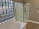 Bathroom boasts a large shower and soaking tub at 7146 W Emile Zola Ave, Peoria, AZ 85381