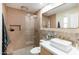 Modern bathroom with a walk-in shower and updated fixtures at 7301 E Almeria Rd, Scottsdale, AZ 85257