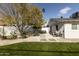 Landscaped side yard with gravel, cactus, and stepping stones at 7301 E Almeria Rd, Scottsdale, AZ 85257