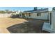 Backyard view with storage shed and patio at 7602 W Minnezona Ave, Phoenix, AZ 85033