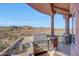 Outdoor kitchen with grill, sink, and stunning views at 9624 N Copper Ridge Trl, Fountain Hills, AZ 85268