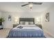 Comfortable bedroom with a king-size bed and large sliding glass door at 10410 N Cave Creek Rd # 1220, Phoenix, AZ 85020