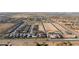 Aerial view of new homes, open space and community amenities at 11435 E Utah Ave, Mesa, AZ 85212