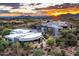 Stunning desert property with mountain views at sunset at 11541 E Salero Dr, Scottsdale, AZ 85262