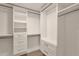 Large walk-in closet with double hanging rods and drawers at 1245 W 1St St # 103, Tempe, AZ 85281