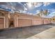 Row of garages offering covered parking at 13842 S 40Th St # 1004, Phoenix, AZ 85044