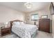 Guest bedroom with a double bed and neutral decor at 1518 N 62Nd Pl, Mesa, AZ 85205