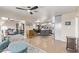 Open floor plan, living room view of kitchen at 1518 N 62Nd Pl, Mesa, AZ 85205