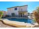 House's backyard features a large pool at 16370 W Adams St, Goodyear, AZ 85338