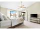 Main bedroom with sliding glass doors to backyard at 17014 E De Anza Dr, Fountain Hills, AZ 85268