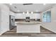 Modern kitchen with white cabinets, granite counters, and island at 1715 W Satinwood Dr, Phoenix, AZ 85045