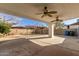 Covered patio with ceiling fans and backyard access at 19819 N 6Th Dr, Phoenix, AZ 85027