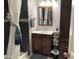 Clean bathroom with modern vanity and shower at 205 S Higley Rd # 299, Mesa, AZ 85206