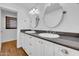 Bright bathroom with double sinks and modern vanity at 2130 E San Juan Ave, Phoenix, AZ 85016