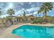 Refreshing pool with surrounding patio and BBQ area at 2131 W Ironwood Dr, Chandler, AZ 85224