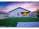 Artificial turf backyard with patio and storage shed at 2304 S Abbey --, Mesa, AZ 85209