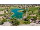 Aerial view of community with lake and golf course at 2930 N 154Th Dr, Goodyear, AZ 85395